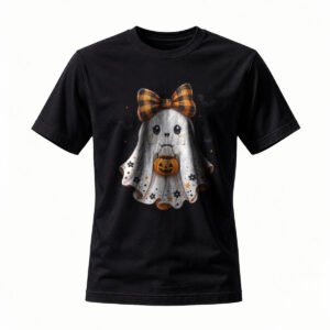 Cute Ghost Halloween T-Shirt for Men / Women Fun Party Costume Tee
