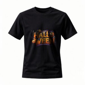 Halloween T-Shirt for Men / Women Spooky Pumpkin Ghost Design Party Costume Tee