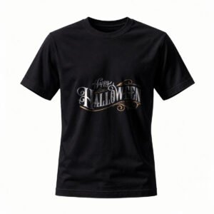 Happy Halloween T-Shirt Men Women Black Festive Party Tee