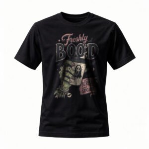 Freshly BOO'D Halloween T-Shirt for Men / Women Spooky Coffee Design