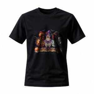 Halloween Chickens Costume T-Shirt Funny Spooky Chicken Tee for Men / Women