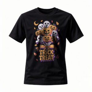 Halloween Trick or Treat Pumpkin T-Shirt for Men / Women
