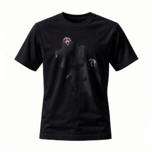 Dark Ghost Skull T-Shirt Men's Women's Horror Design Black Tee