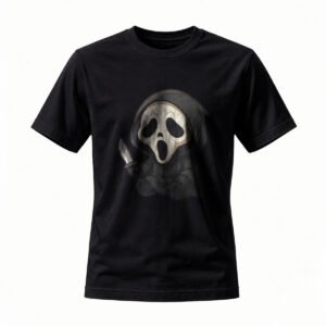 Scream Ghost Face T-Shirt Horror Movie Design Men's Women's Tee