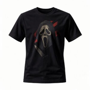 Scream Ghost Face T-Shirt Horror Movie Men's Tee Gift