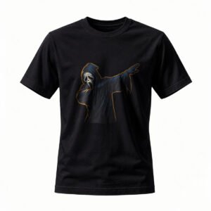Scream Ghost Dabbing T-Shirt Men's Horror Movie Tee Funny Halloween Gift