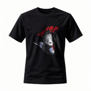 What's Up? Horror Mask T-Shirt Men's Women's Casual Graphic Tee