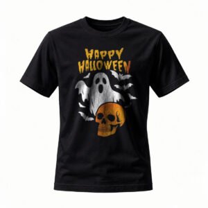 Happy Halloween Ghost Skull T-Shirt for Men / Women