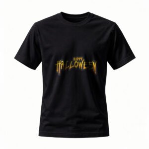 Happy Halloween T-Shirt Men Women Spooky Party Costume Tee Black