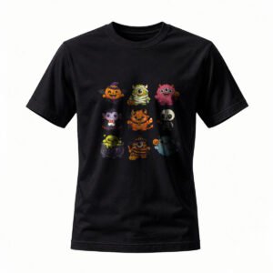 Cute Halloween Monsters T-Shirt for Men / Women Funny Cartoon Tee