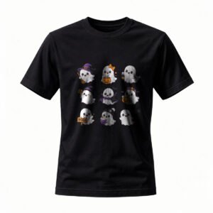 Cute Halloween Ghosts T-Shirt for Men / Women Funny Party Wear