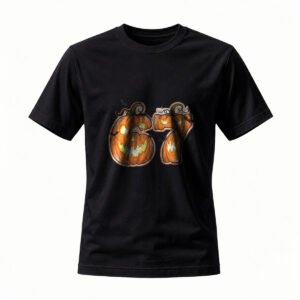 Halloween Pumpkin 67 Men's T-Shirt Funny Spooky Design