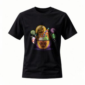 Halloween Candy Bucket T-Shirt for Men / Women Festive Party Tee