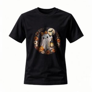Cute Ghost Halloween T-Shirt for Men / Women Spooky Festival Party Wear