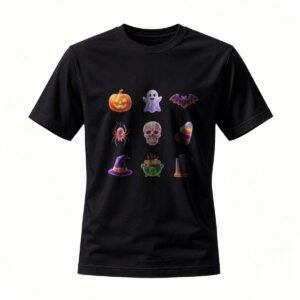 Halloween Icons T-Shirt for Men / Women Spooky Party Costume Tee
