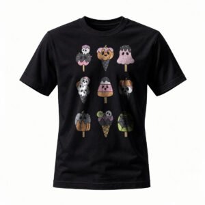 Halloween Ice Cream T-Shirt Men Women Spooky Sweet Design