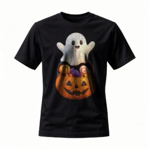 Halloween Ghost Pumpkin Candy T-Shirt for Men / Women
