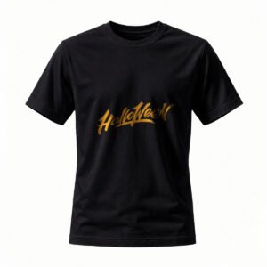 Halloween Gold Script T-Shirt for Men / Women Party Costume