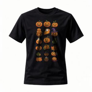 Halloween Pumpkin Emoji T-Shirt for Men / Women Fun Festive Wear