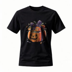 Halloween Pumpkin Gift Box T-Shirt for Men / Women