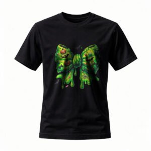 Halloween Green Slime Bow T-Shirt for Men / Women Festive Gift