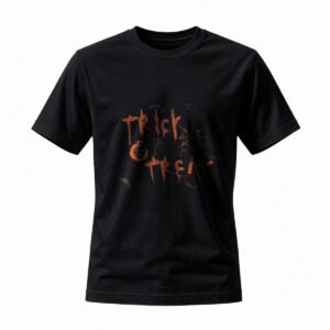 Trick or Treat Halloween T-Shirt Men Women Spooky Pumpkin Design