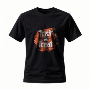 Trick or Treat Halloween T-Shirt for Men / Women Spooky Spider Web Design