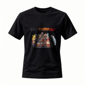 Hallowthanksmas Holiday T-Shirt Men Women Funny Halloween Thanksgiving Christmas Tee