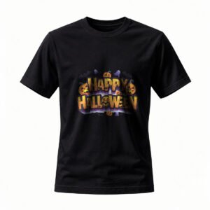 Happy Halloween Pumpkin T-Shirt for Men / Women Festive Party Wear