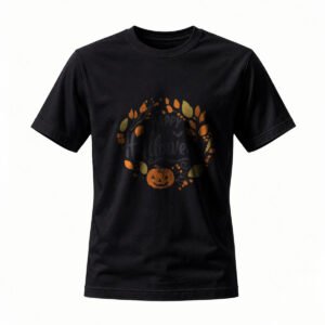 Happy Halloween Pumpkin Wreath T-Shirt for Men / Women