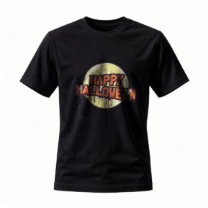 Happy Halloween T-Shirt Men Women Spooky Moon Design Party Costume Tee