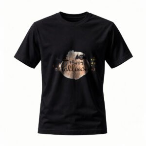 Happy Halloween T-Shirt for Men / Women Spooky Bat Moon Design