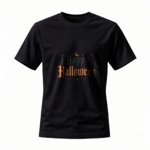 Happy Halloween T-Shirt Men Women Gothic Design Black Tee Party Costume Gift