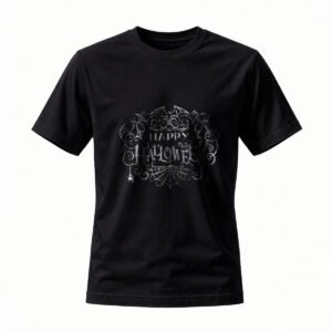 Happy Halloween Gothic Bat T-Shirt Men Women Spooky Party Tee