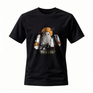 Halloween Ghosts Trick or Treat T-Shirt Men Women Funny Costume Tee
