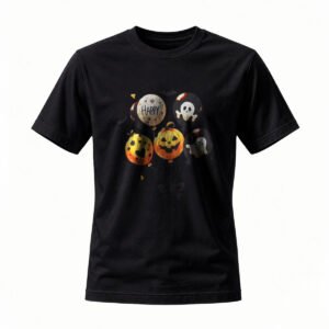 Halloween Balloons T-Shirt Men Women Spooky Party Costume Tee
