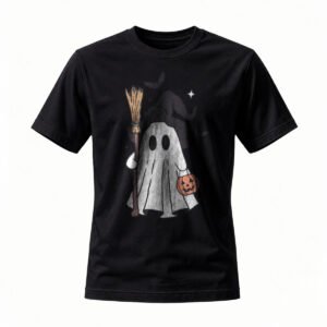 Halloween Ghost Witch T-Shirt Men Women Funny Costume Tee Party Gift