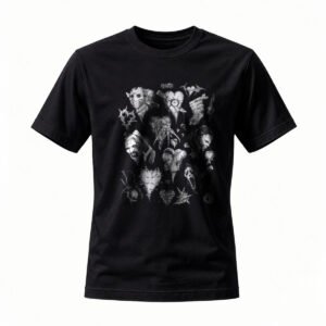 Dark Gothic Horror Art Men's T-Shirt Black Graphic Tee