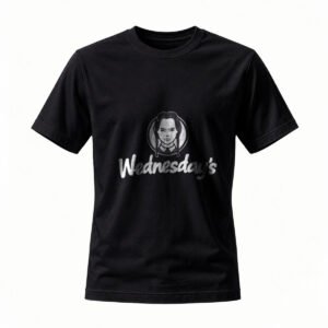 Wednesday Addams T-Shirt Black Gothic Horror Pop Culture Tee