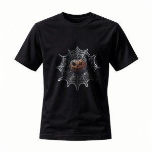 Halloween Pumpkin Spider Web Men's T-Shirt