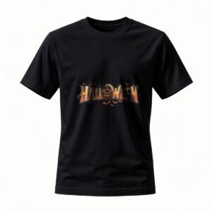 Halloween Pumpkin Design Men's T-Shirt Festive Party Wear
