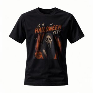 Halloween Horror T-Shirt Men Women Scream Mask Graphic Tee