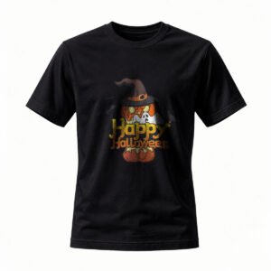 Happy Halloween Pumpkin Witch T-Shirt Men Women Spooky Party Gift