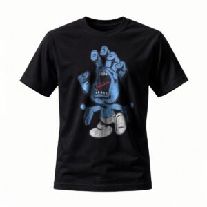 Blue Hand Mickey Mouse T-Shirt Men's Women's Cartoon Graphic Tee