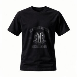 Nevermore Academy T-Shirt Men's Women's Gothic College Style Tee