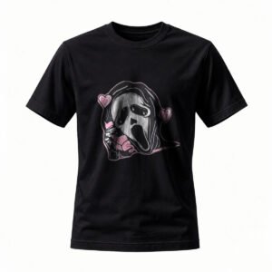Scream Ghostface Love Heart T-Shirt for Men / Women Horror Fans