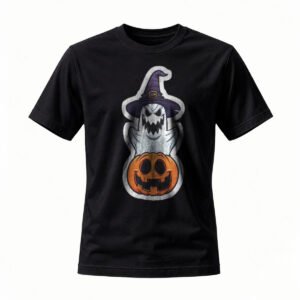 Halloween Ghost Pumpkin Witch Hat T-Shirt for Men / Women