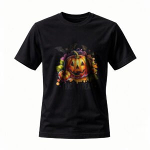 Halloween Pumpkin T-Shirt Men Women Trick or Treat Party Tee