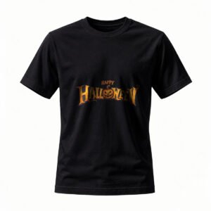 Happy Halloween T-Shirt for Men / Women Black Pumpkin Design