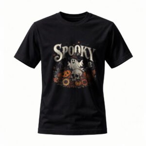 Spooky Halloween Ghost Pumpkin T-Shirt for Men / Women